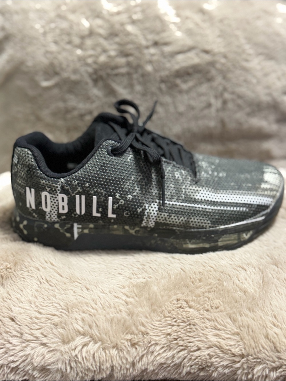 NOBULL Kids Black & Gray Camo Training Sneaker